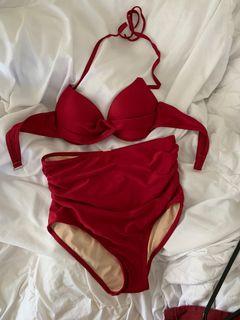 Hot red bikini