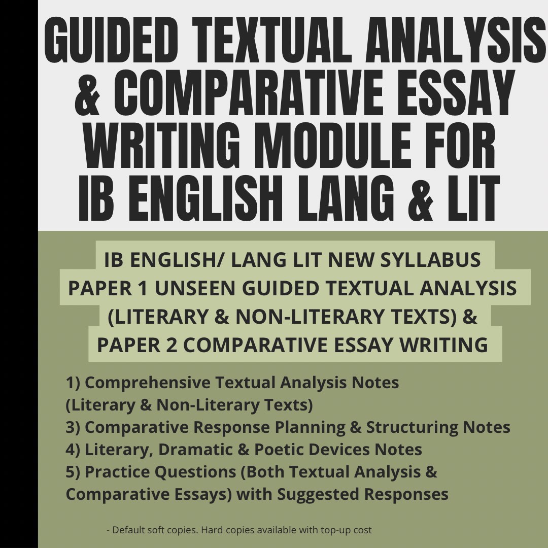 IB ENGLISH PAPER 1 UNSEEN GUIDED TEXTUAL ANALYSIS COMPREHENSIVE NOTES 