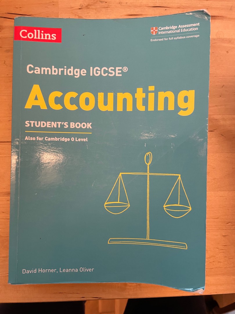 IGCSE Accounting Collins Cambridge student book textbook, Hobbies