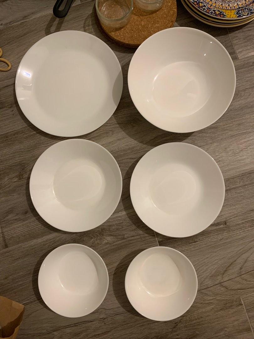 IKEA glass plates and bowls, 傢俬＆家居, 廚具和餐具, 餐具和餐具 Carousell