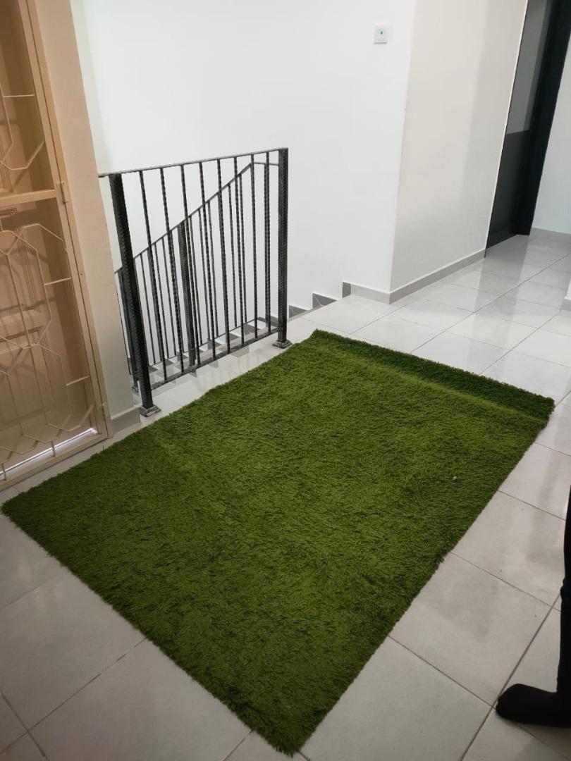 Ikea Hampen Rug, Green, Furniture & Home Living, Home Decor, Carpets