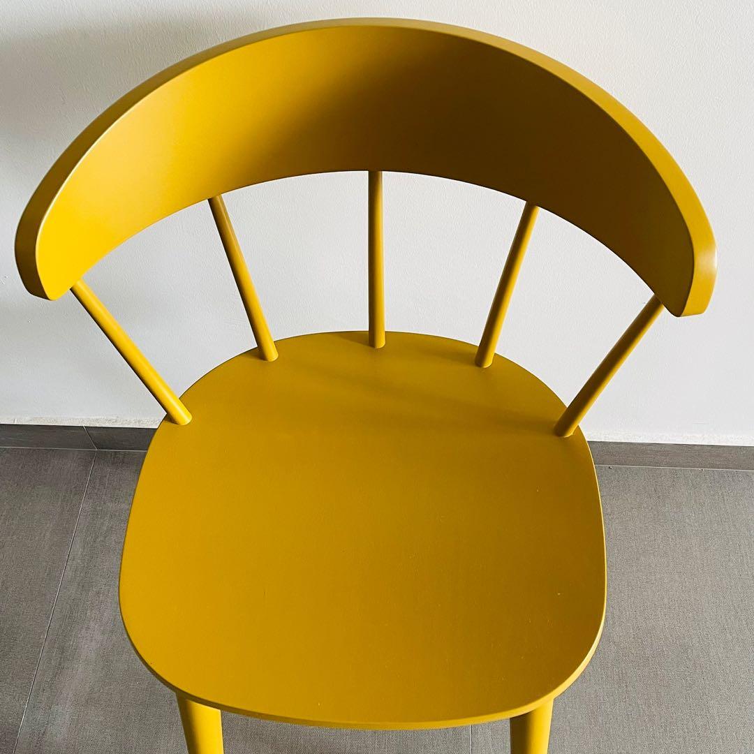 IKEA Yellow Chair, Furniture & Home Living, Furniture, Chairs on Carousell