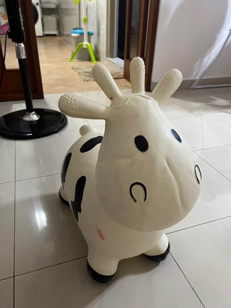 Inflatable cow toy, Babies & Kids, Infant Playtime on Carousell