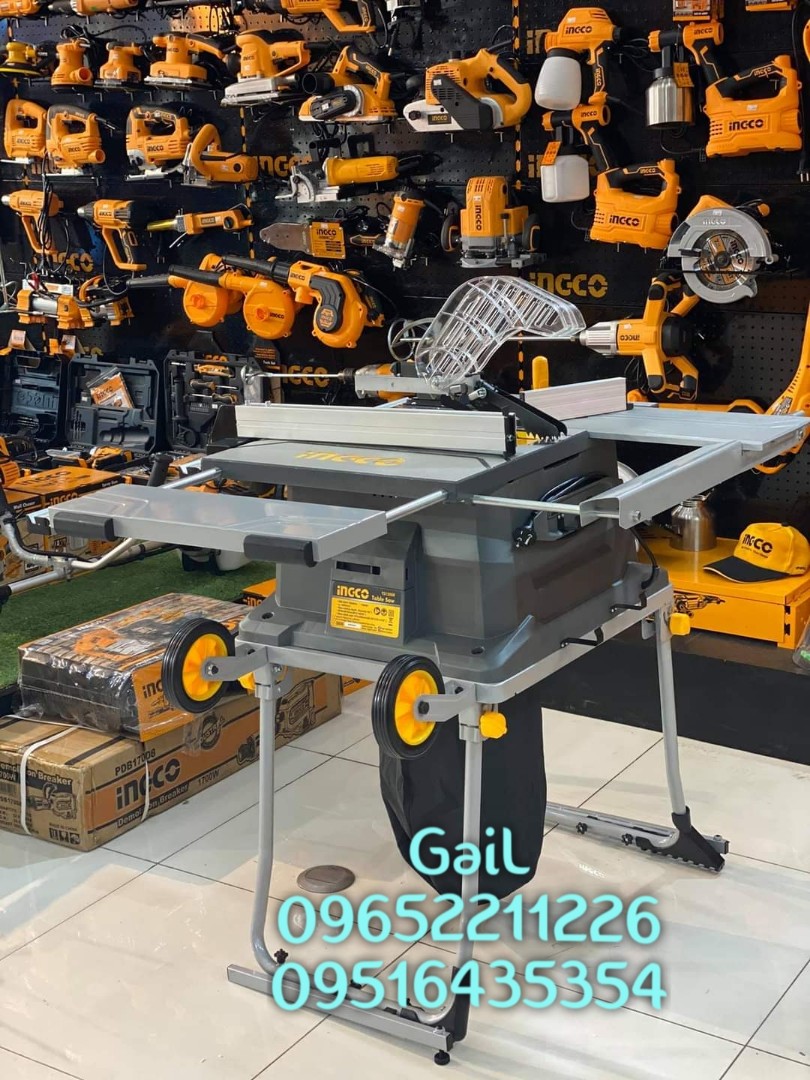 INGCO TS15008 Table Saw w/ Laser guide Heavy Duty class, Commercial