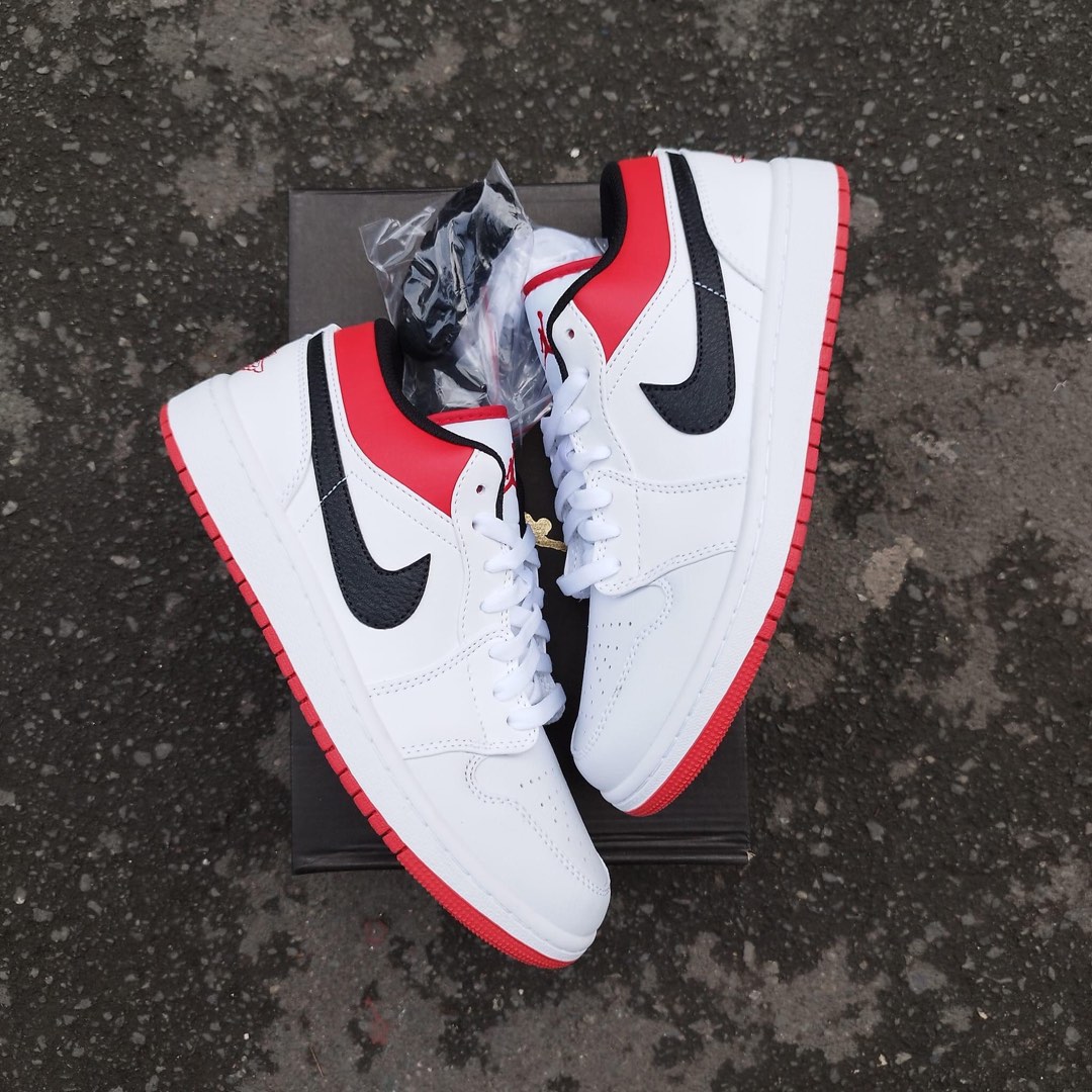white university red jordan 1