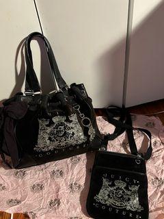 Juicy Couture velour matching bags set