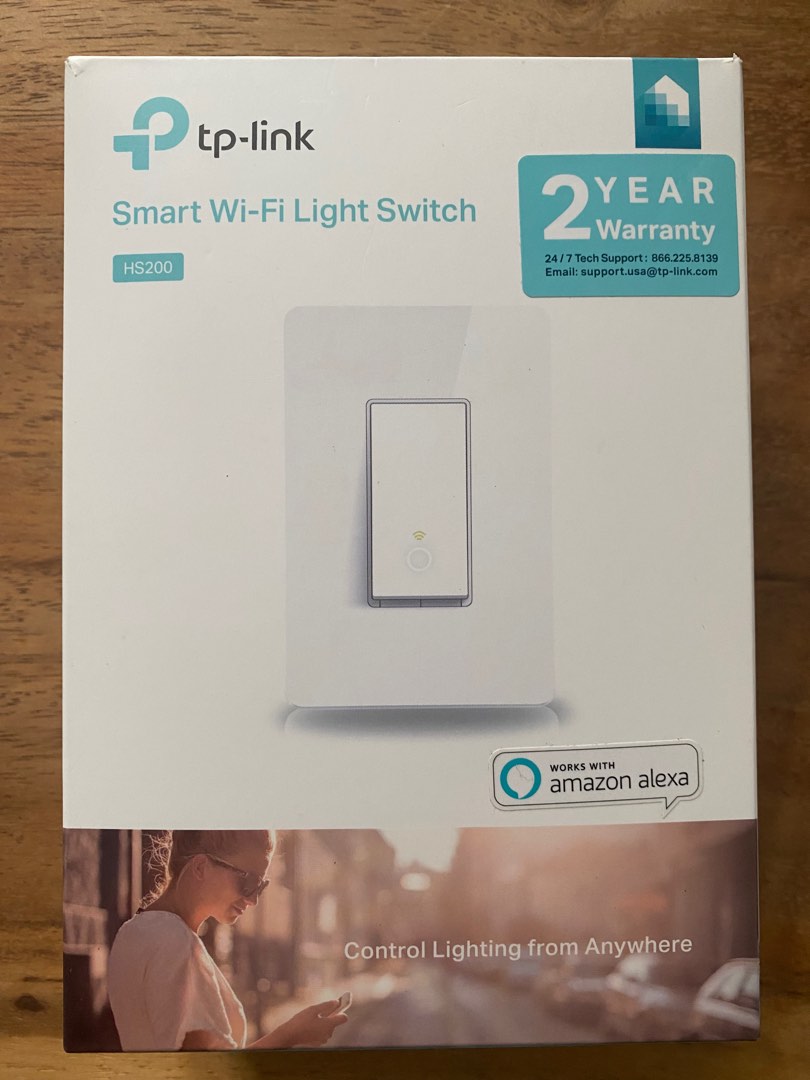 Kasa Smart Light Switch HS200, Single Pole, Needs Neutral Wire, 24GHz WiFi Light Switch, TV