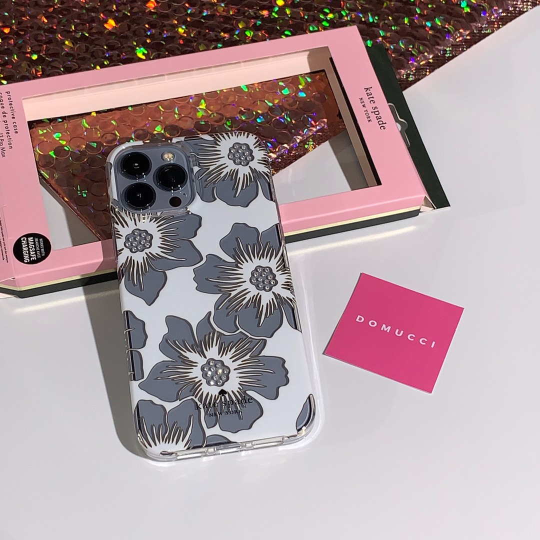 Kate Spade Protective Case for iPhone 13 Pro Max (Hollyhock Gold