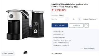 LAVAZZA 18000345 Coffee Machine with Frother Jolie & Milk Easy 220v