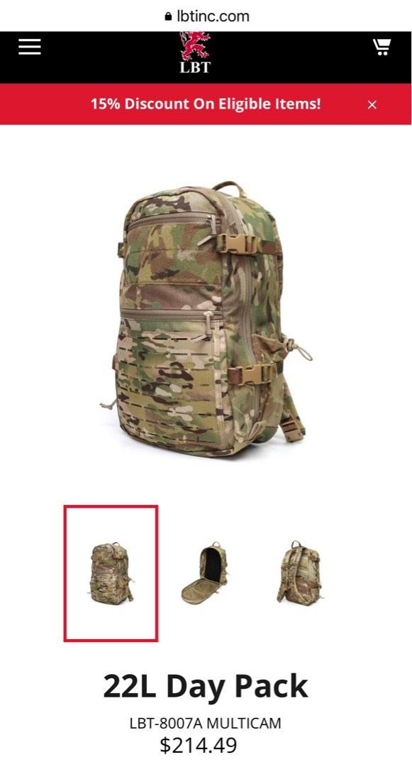 LBT Tactical Daypack 22L (USA), Men's Fashion, Bags, Backpacks on