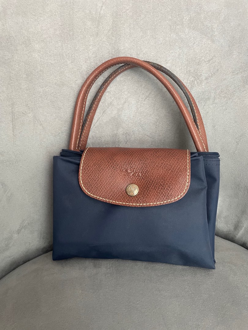 Folded longchamp bag top