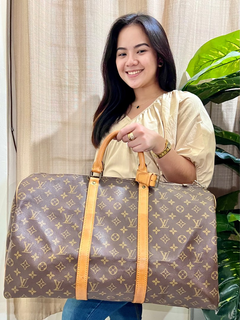 Louis Vuitton Keepall 50 Lightup, Luxury, Bags & Wallets on Carousell