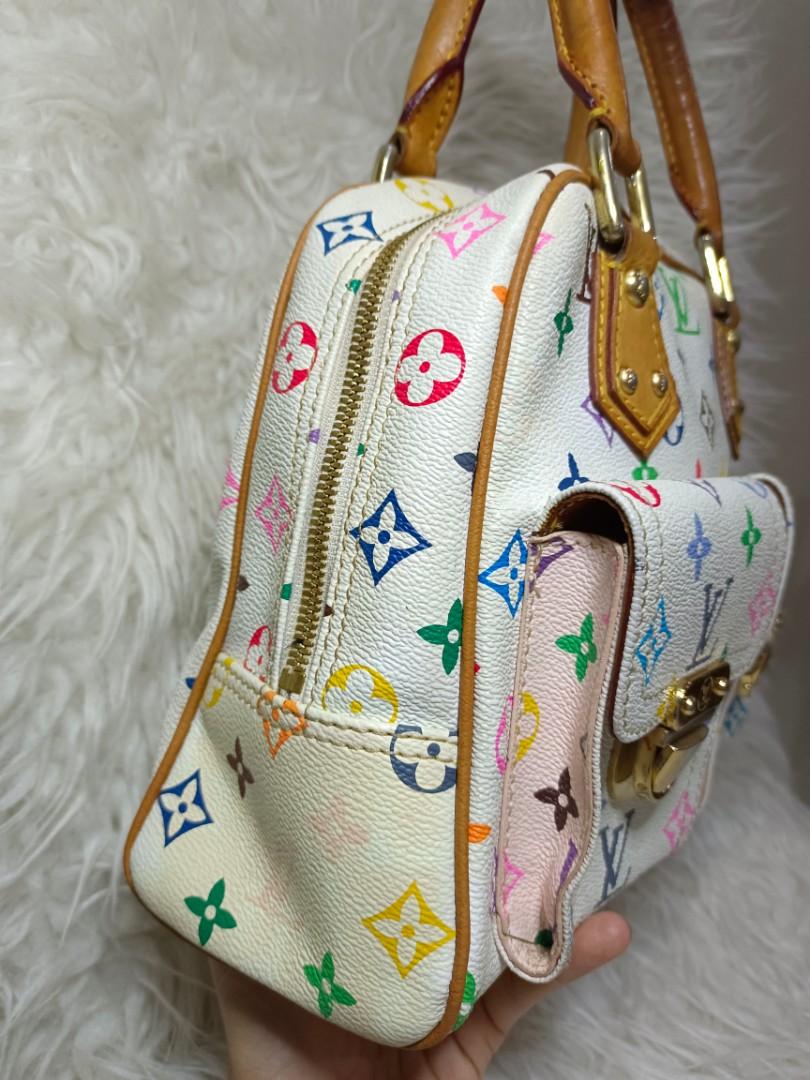 Authentic Louis Vuitton White Multicolor Monogram Leonor Bag, Luxury, Bags  & Wallets on Carousell