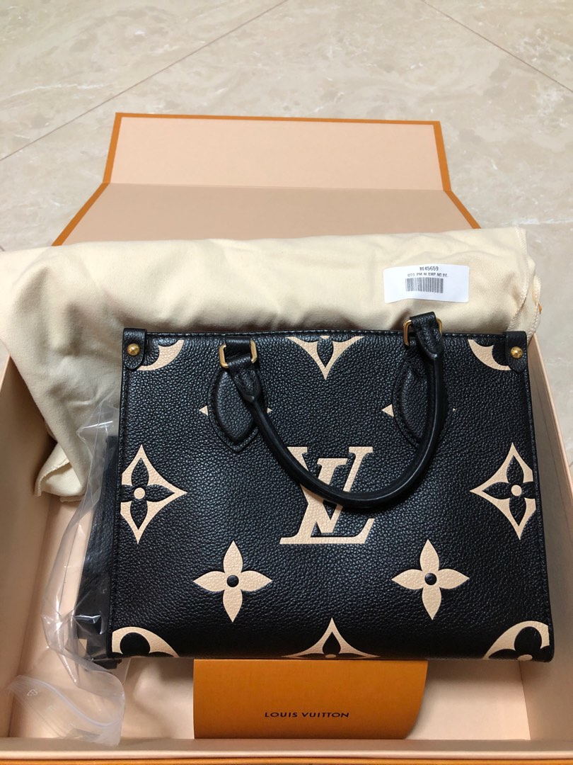Louis Vuitton LV Onthego PM black, Luxury, Bags & Wallets on Carousell