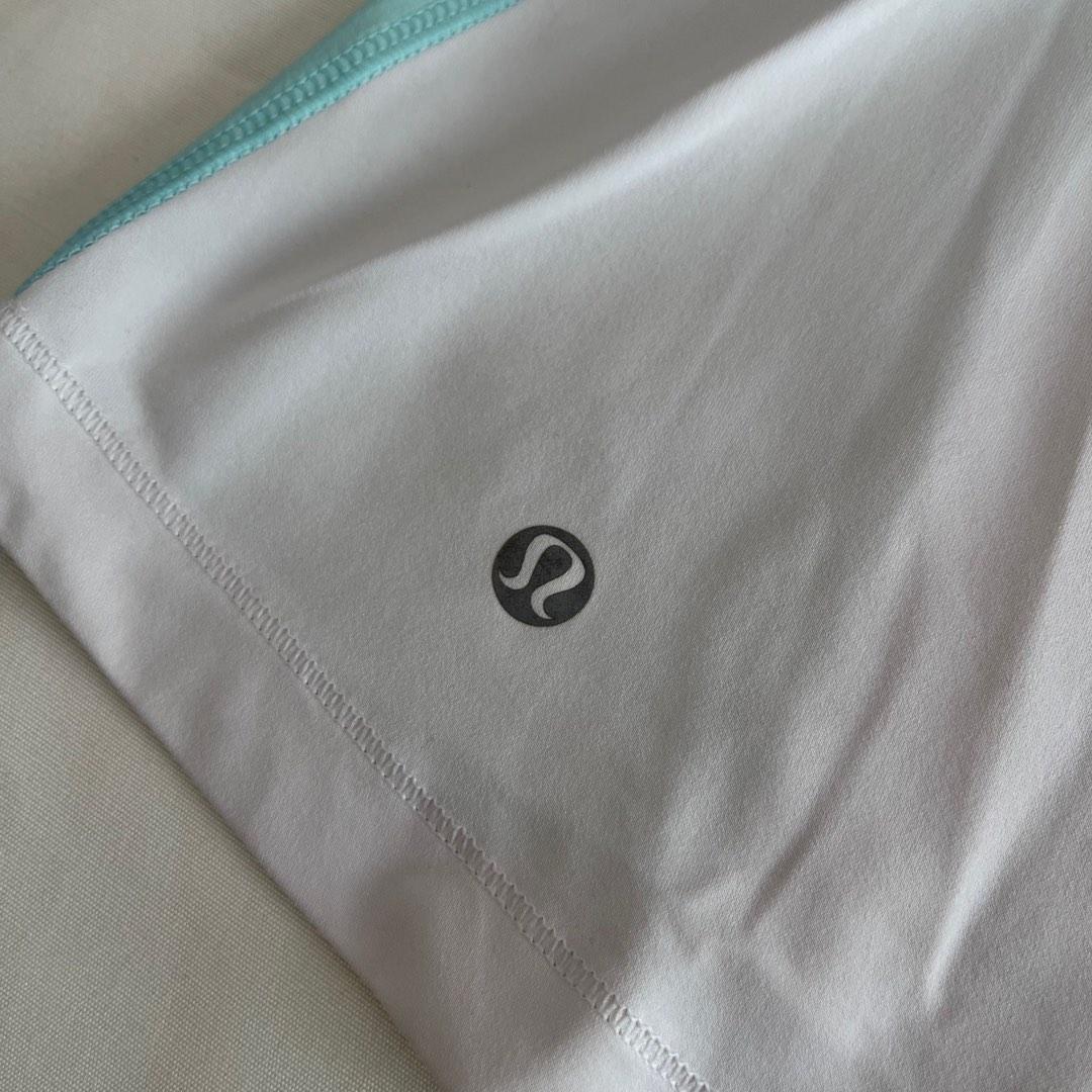 lululemon mint green racerback tank top (Category: Sleeveless) located in Mabalacat. Submitted by beasq (Listing ID 1183575969, Image 3). Description: authentic lululemon mint green and white racerback tank top dot size 6 not padded great condition and quality no issues rfs: decluttering .