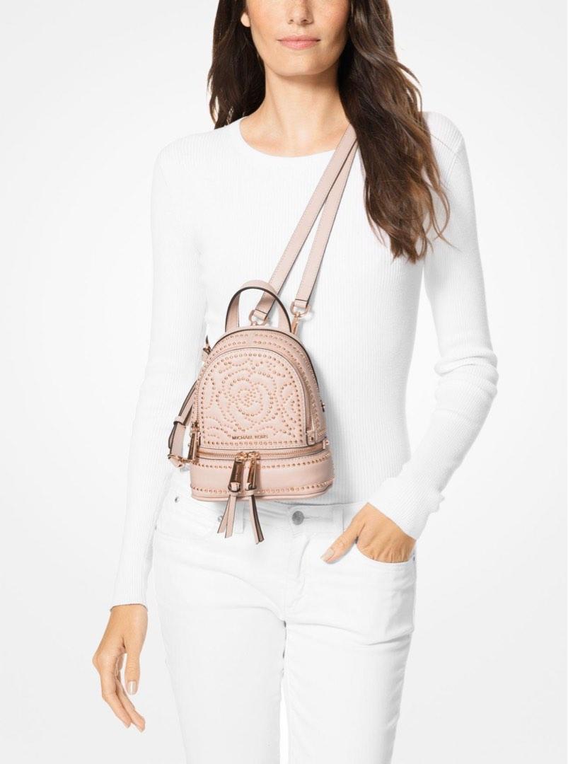 Michael Kors Rhea Mini Studded Backpack-rare, Women's Fashion, Bags &  Wallets, Backpacks on Carousell