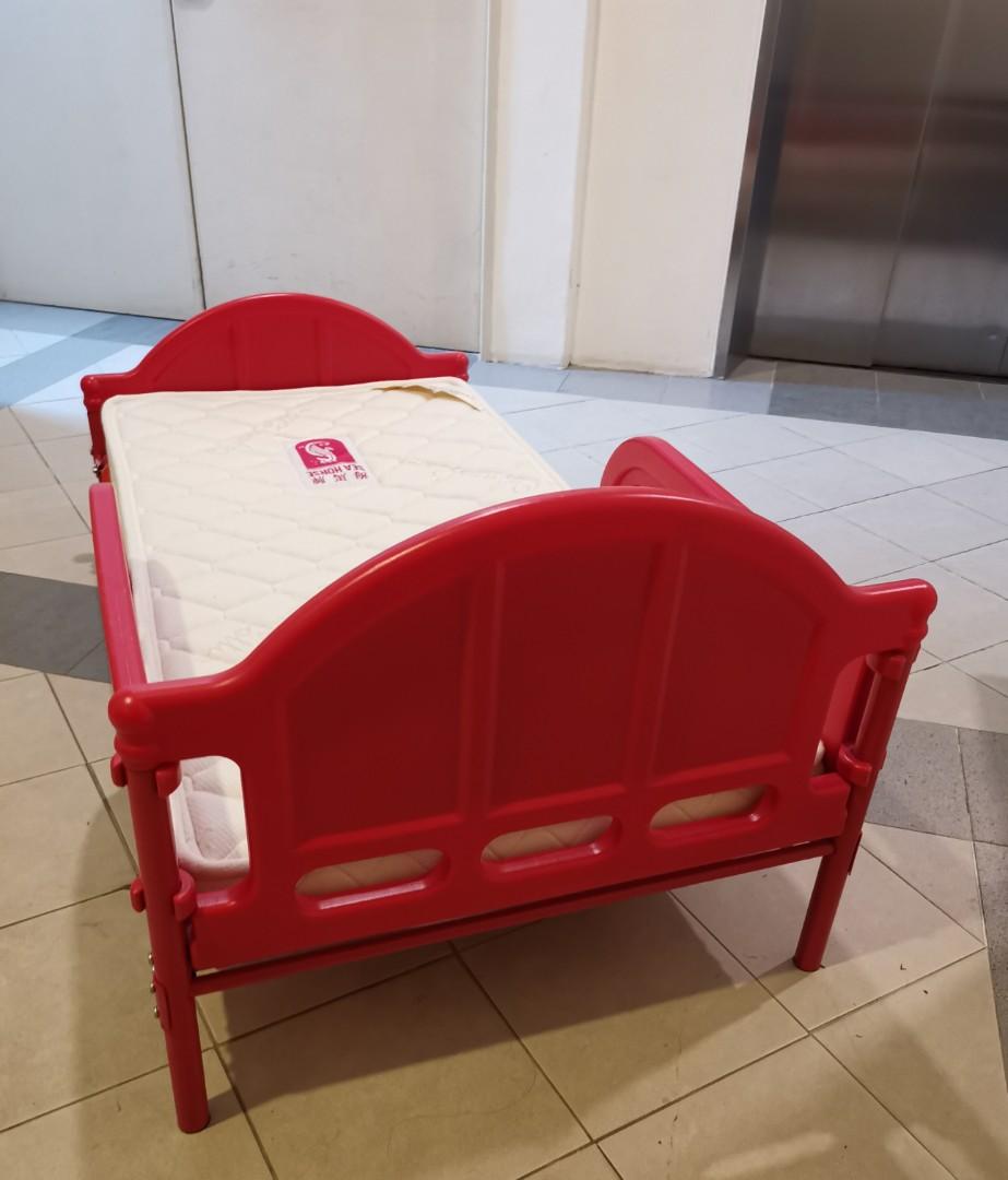 Mickey Mouse Kid Bed Frame with Mattress, Furniture & Home Living