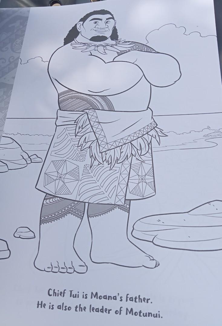 Moana Coloring Book, Hobbies &amp; Toys, Memorabilia &amp; Collectibles ...