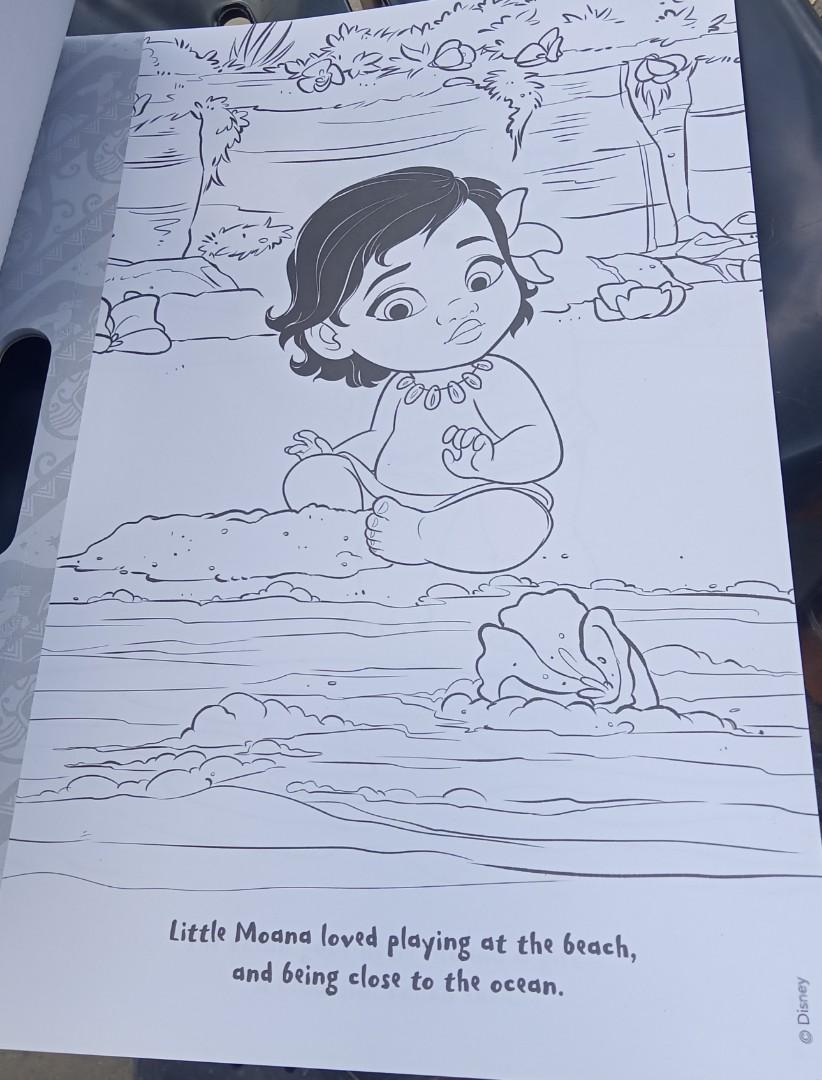 Moana Coloring Book, Hobbies &amp; Toys, Memorabilia &amp; Collectibles ...
