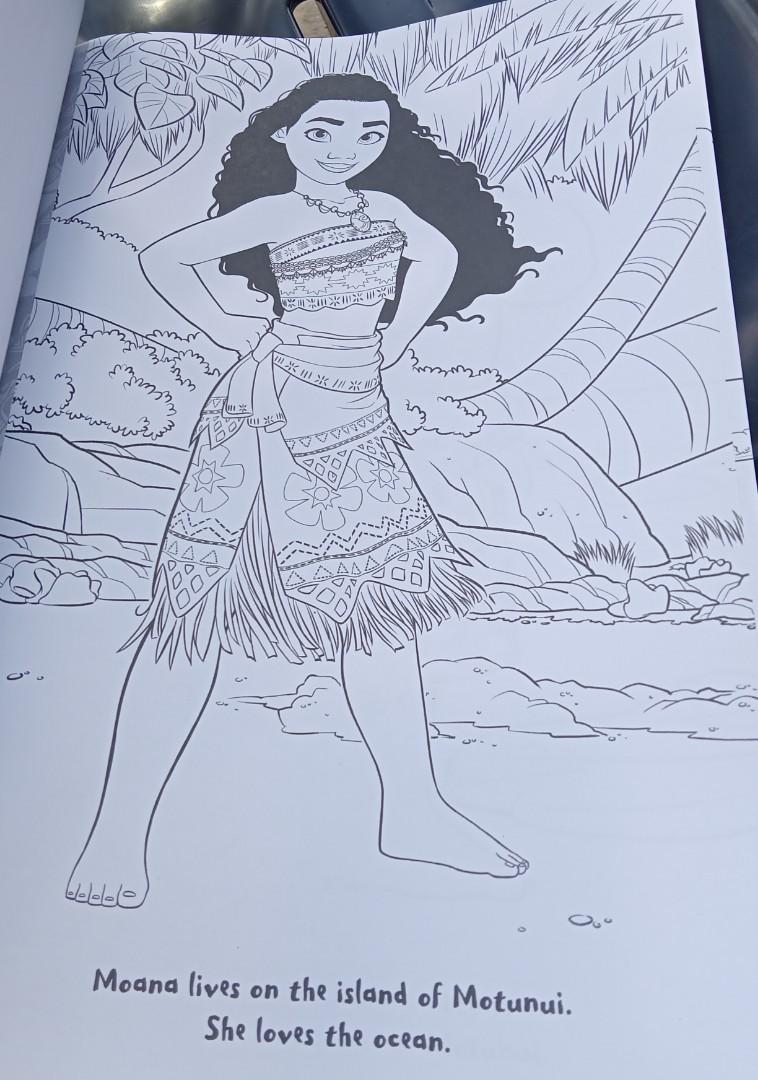 Moana Coloring Book, Hobbies & Toys, Memorabilia & Collectibles ...