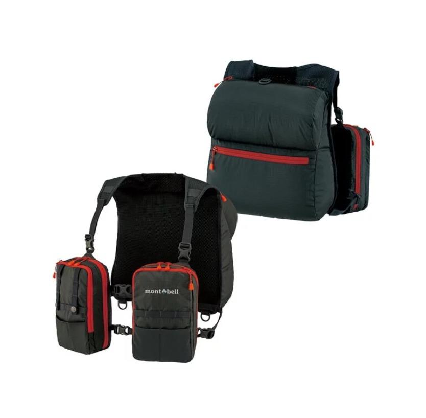 日本直送 Mont Bell 多功能前袋附有背心式 男裝 袋 背包 Carousell