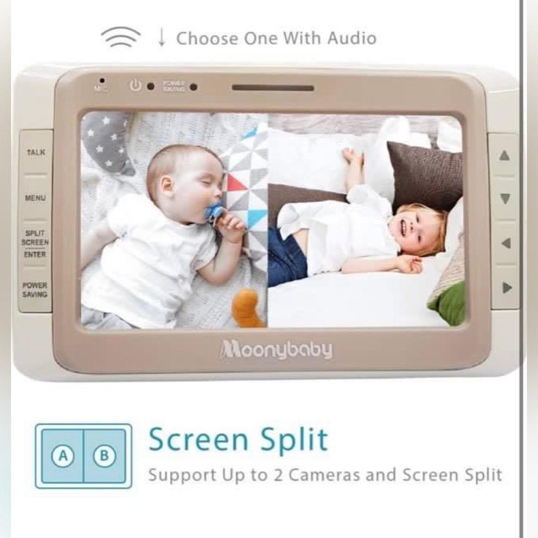 Moonybaby Wide View 50 Baby Monitor with Camera and Audio, No Wifi, 5 ...
