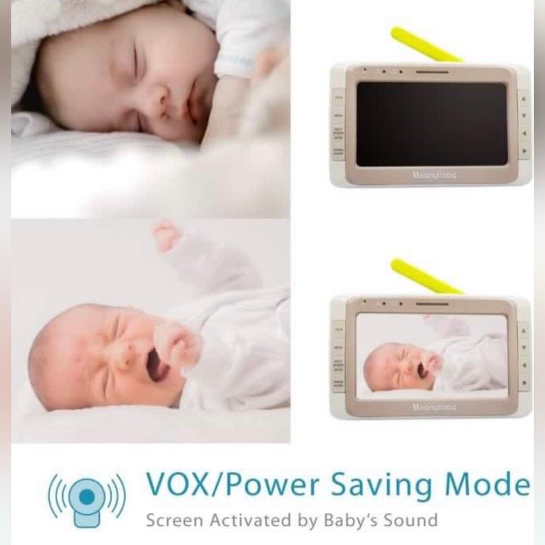 Moonybaby Wide View 50 Baby Monitor with Camera and Audio, No Wifi, 5 ...