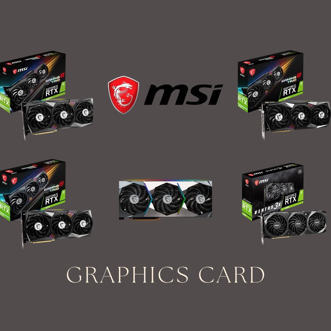 MSI|GRAPHICS CARDS|RTX 3090TI 3090 3080 3070 3060TI 3060 3050 1660 SUPER  1650| SUPRIM X GAMING X TRIO VENTUS GAMING Z, Computers & Tech, Parts &  Accessories, Computer Parts on Carousell
