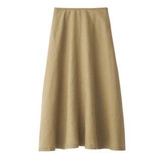 Muji French Linen Flair Skirt, Size M (please note Muji sizes are usually 1 size smaller than AUS)
