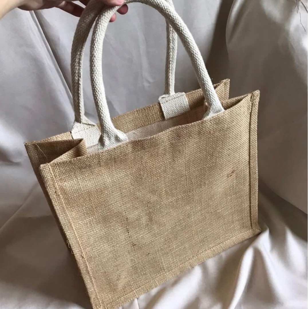 Muji Jute Bag in B5 size, Women's Fashion, Bags & Wallets, Tote Bags on