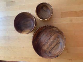Muji wooden bowls