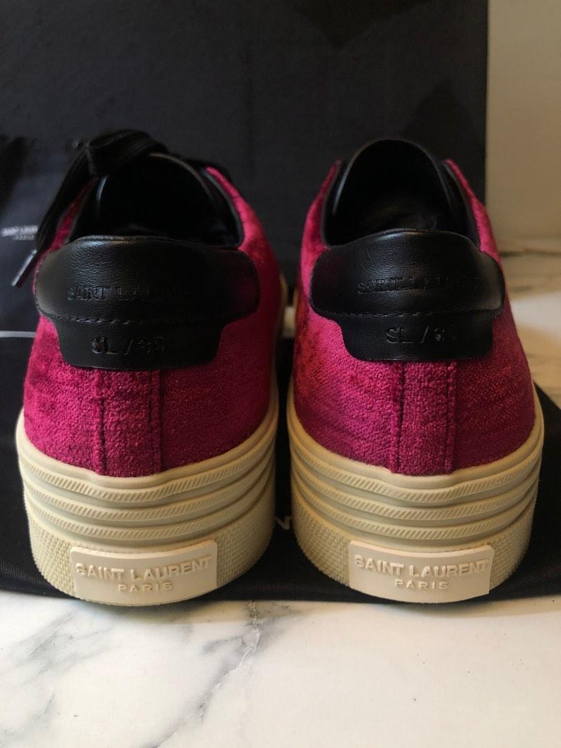NEW Saint Laurent SL 39 velvet sneakers
