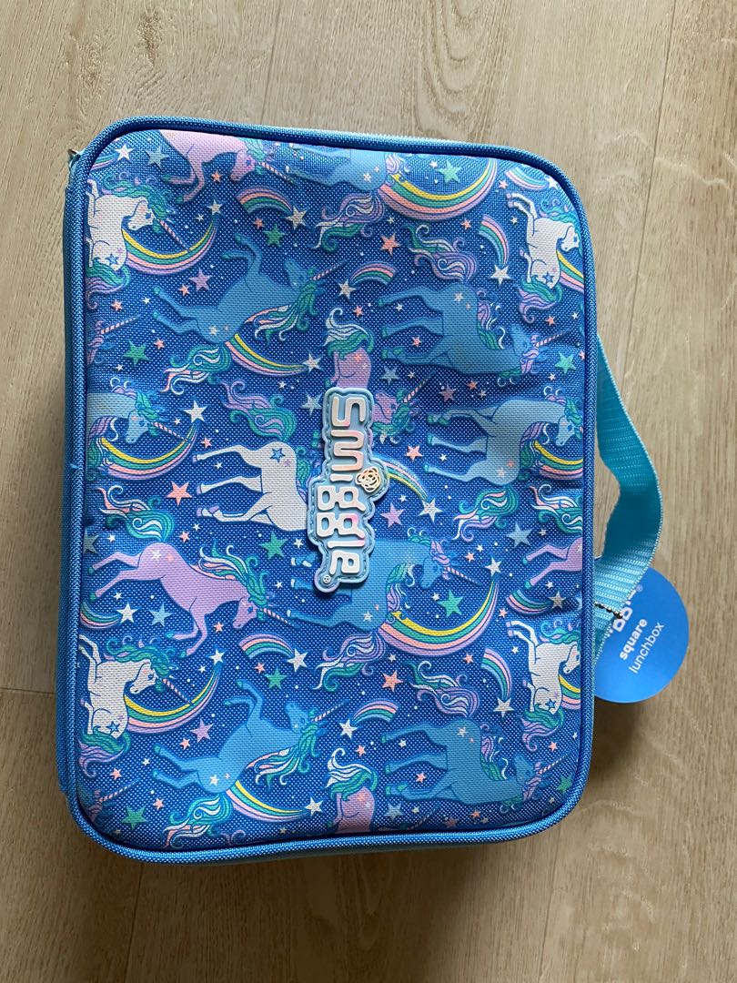 New Smiggle Blue Unicorn Lunch Bag, Hobbies & Toys, Stationery & Craft
