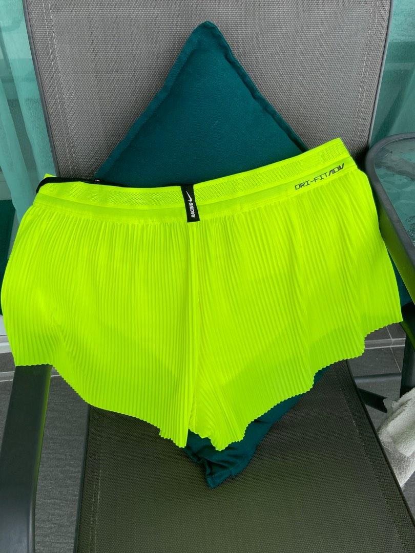 NIKE Aeroswift Running Shorts Neon Green Women’s XL