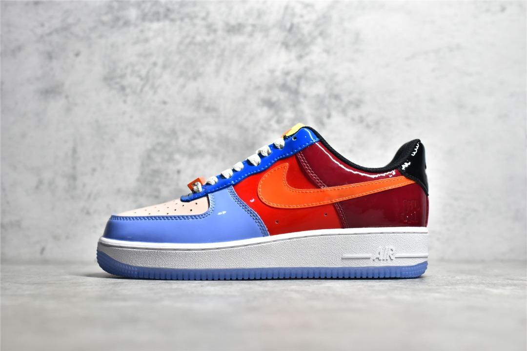 Nike Air Force Low Undefeated Multi-Patent shoes, Men's Fashion