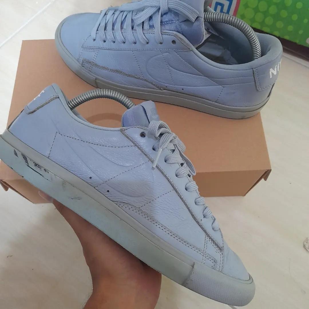 Nike Blazer Low Trainer In Blue