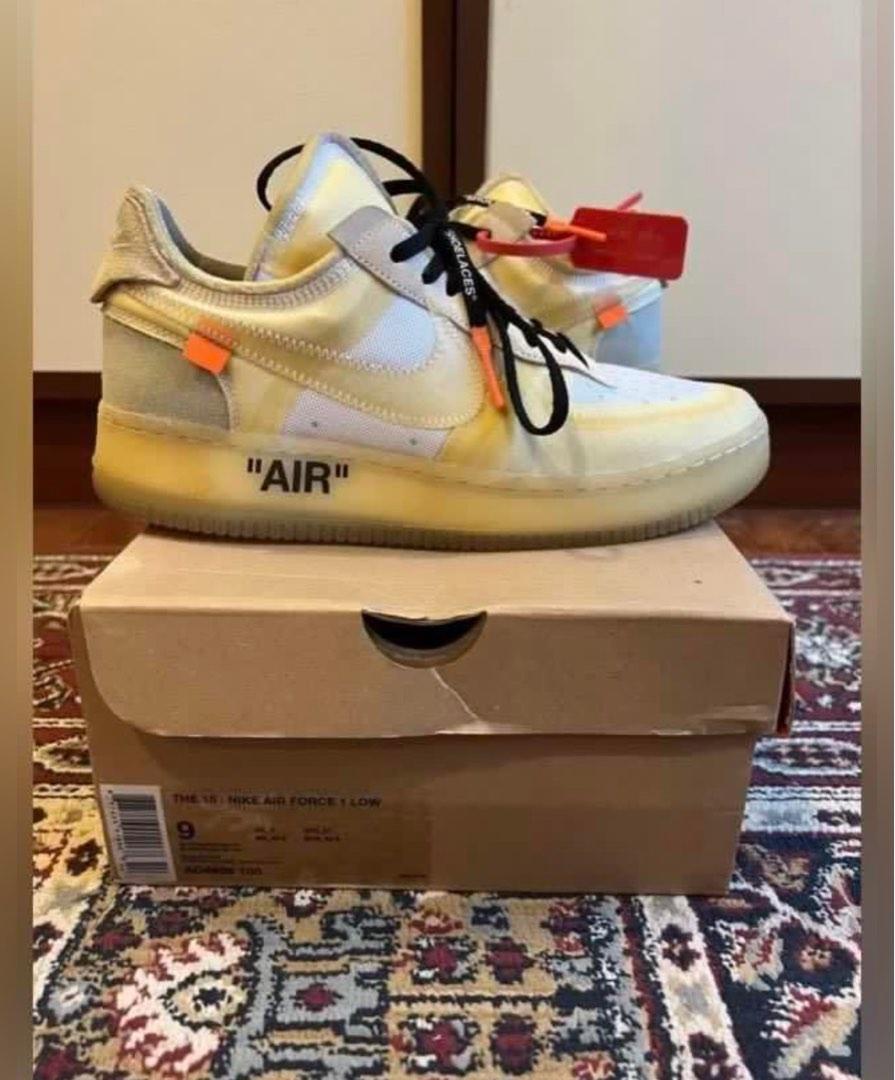 widow sunrise counter Nike x Off White Off-White Air Force 1 AF1 OG The Ten Virgil Abloh OW,  Men's Fashion, Footwear, Sneakers on Carousell
