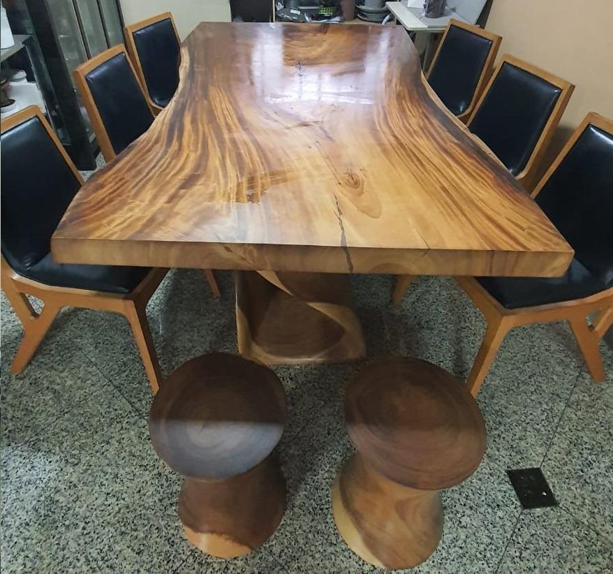 One piece solid wood dining table best sale