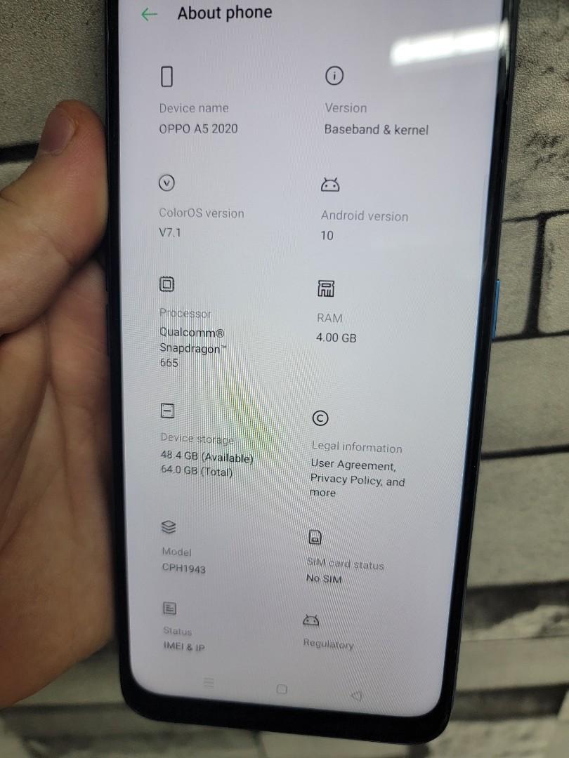 Oppo 5a 2020, 手提電話, 手機, Android 安卓手機, OPPO - Carousell