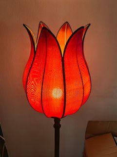 Oriental Red Floor Lamp