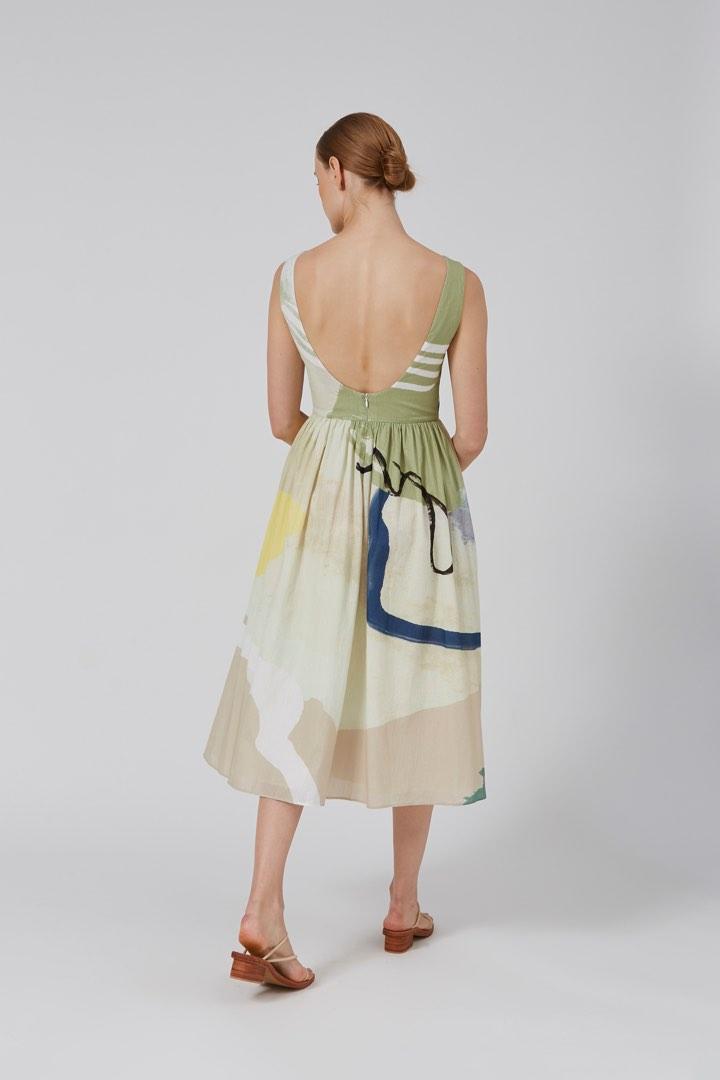 Our Second Nature Coast Low-Back Midi Dress (Beige, XS), Women's Fashion,  Dresses u0026 Sets, Dresses on Carousell
