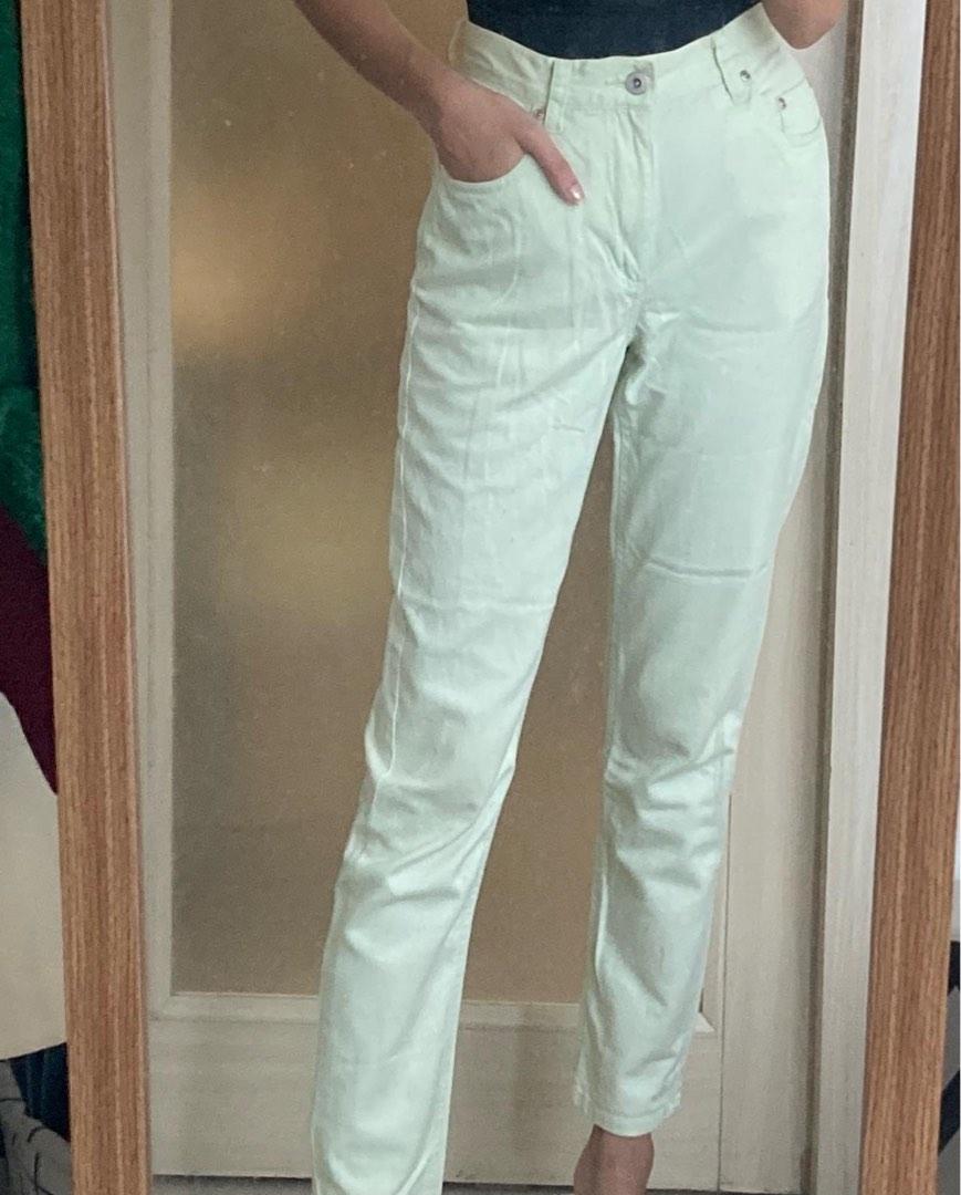 Pastel green mom jeans, Women's Fashion, Bottoms, Jeans on Carousell