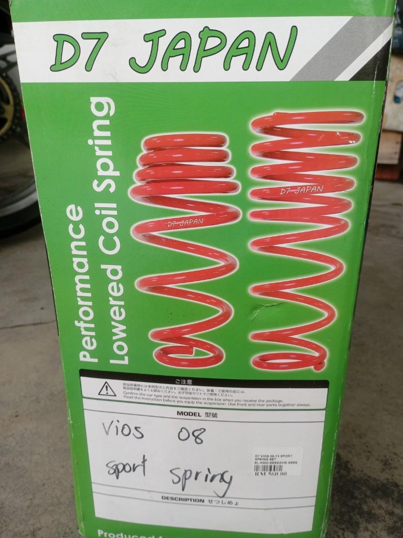 Performance Lowered Coil Spring for Vios, Auto Accessories on Carousell