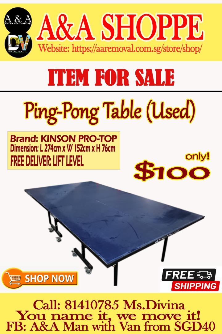 PingPong Table (Used), Furniture & Home Living, Furniture, Tables & Sets on Carousell