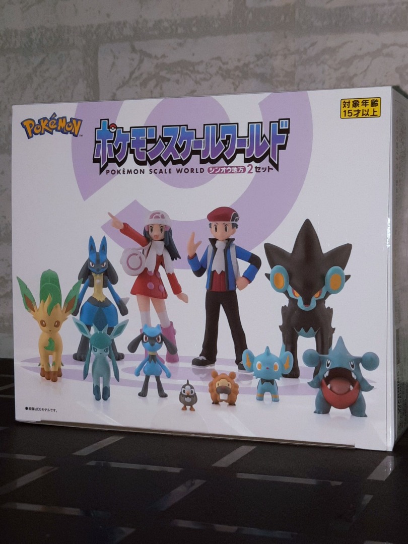 Pokevault on X: More Bandai Scale World Sinnoh Region figures released in  Japan. There is Starly, Bidoof, Lucario, Riolu, Shinx, Glaceon, Leafeon,  Gible, Luxray, Lucas (Pt Ver.), Dawn (Pt Ver.), plus pre-order