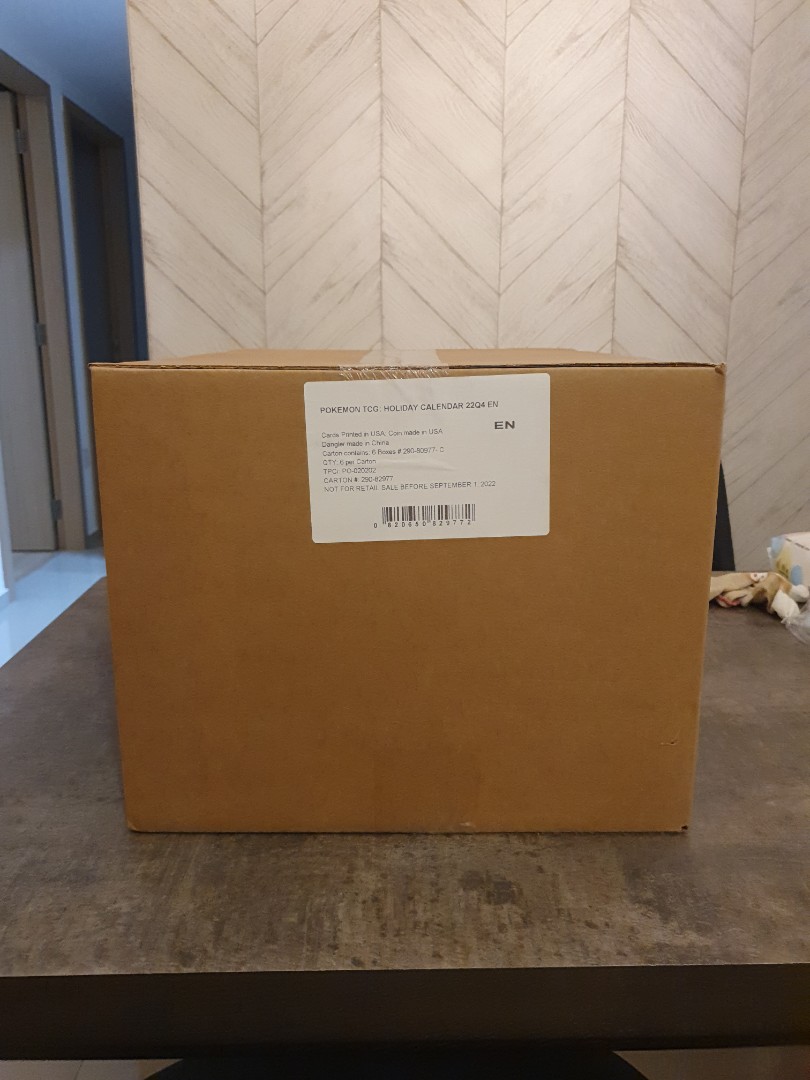 Pokemon TCG Card Pokemon Holiday Calendar Sealed Case of 6 MISB