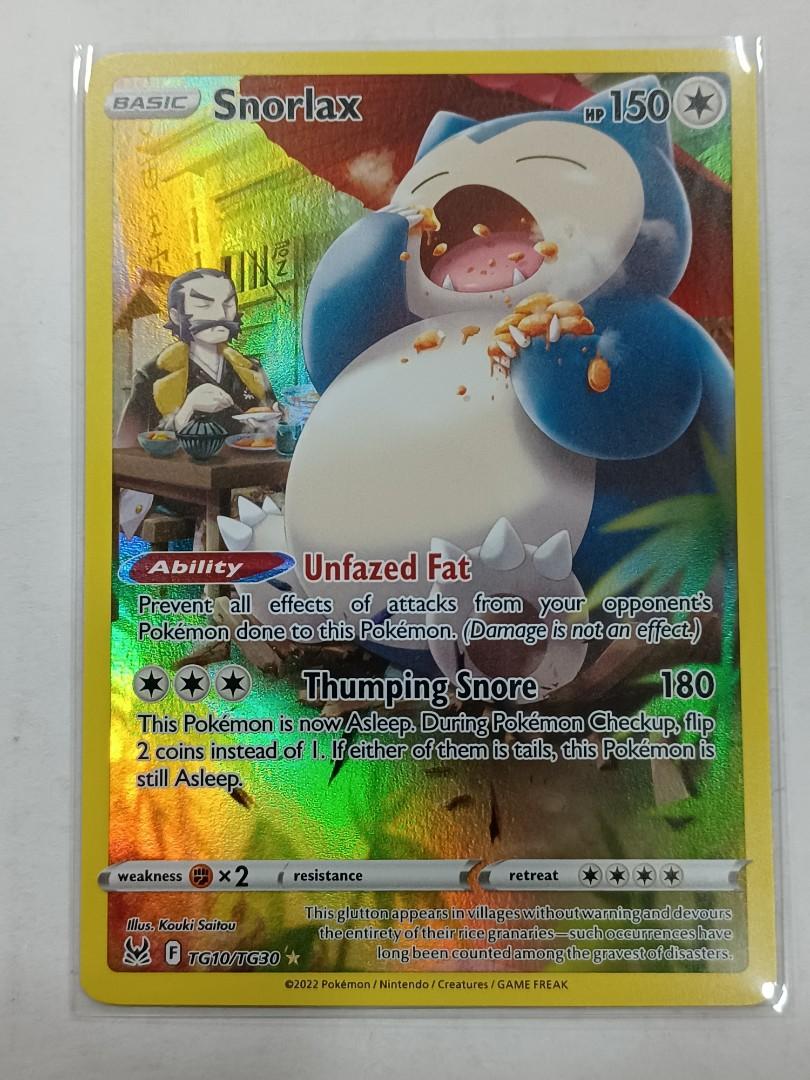 Pokemon TCG Snorlax TG10/TG30 CHR, Hobbies & Toys, Toys & Games on