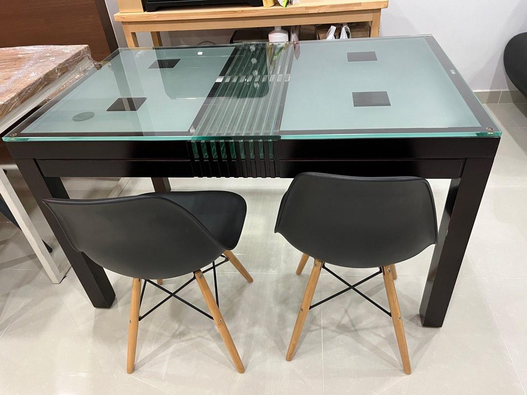 Preloved dining set (bench,chairs and table), Furniture & Home Living ...