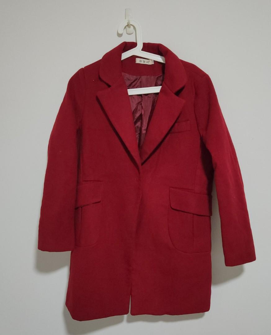 Red wine clearance jacket