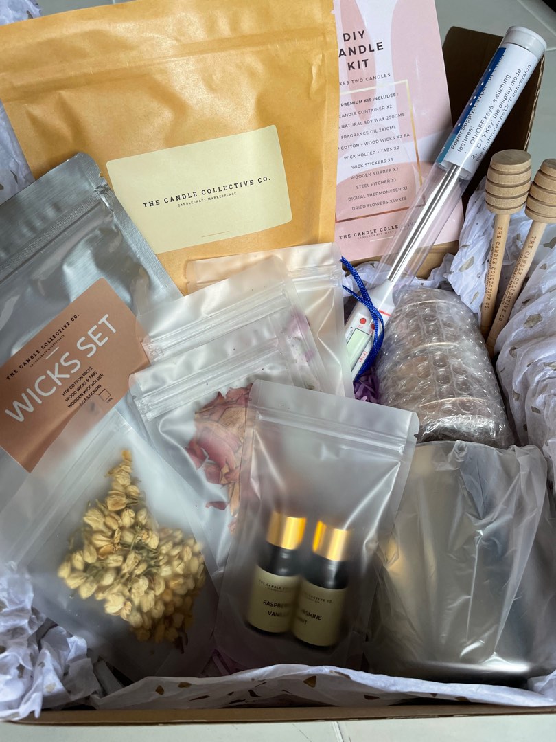 Premium DIY Scented Candle Kit, Furniture & Home Living, Home Fragrance